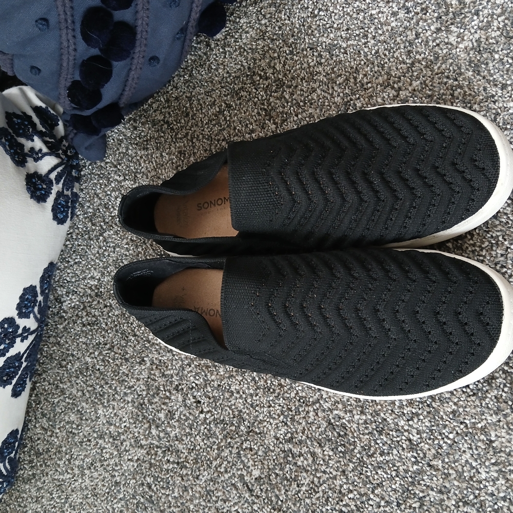 Womens SONOMA Black Slip-On Shoes BLACK 9